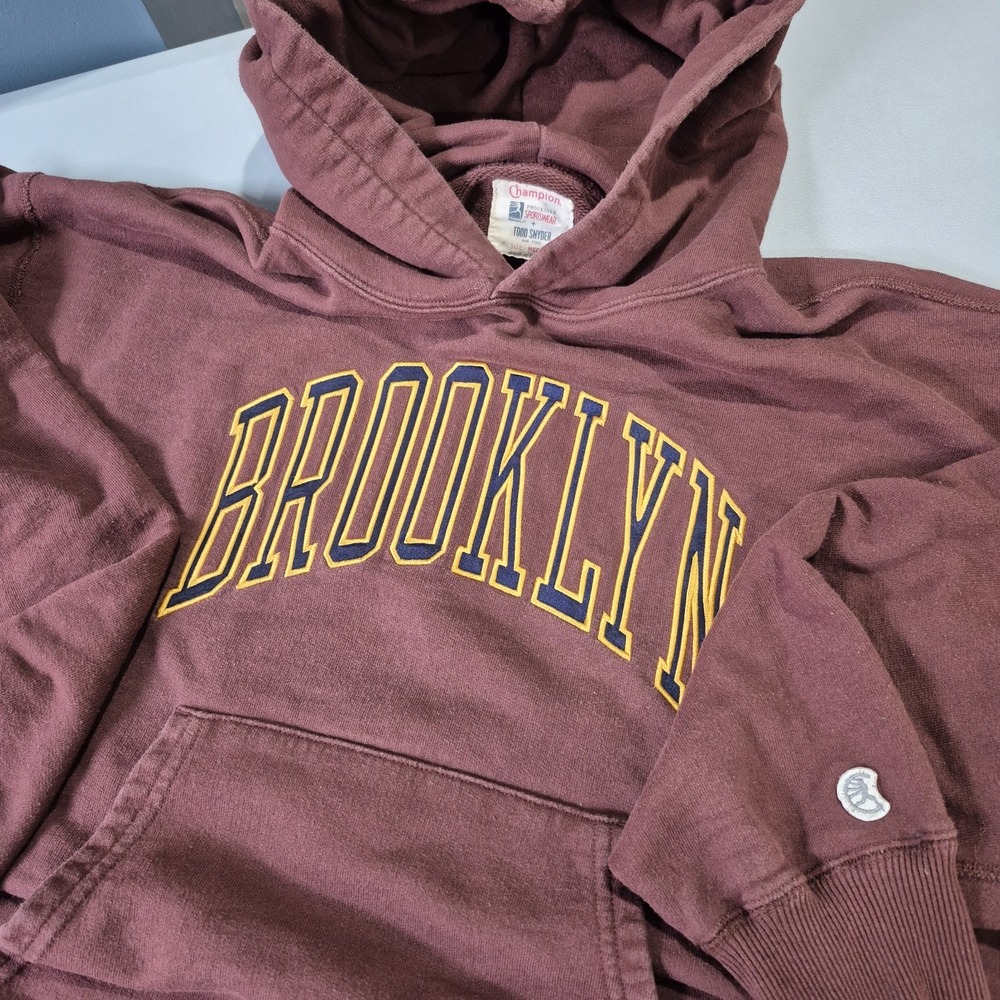 Todd Snyder Champion Hoodie Mens Medium Brooklyn Burgundy Sweatshirt Retro